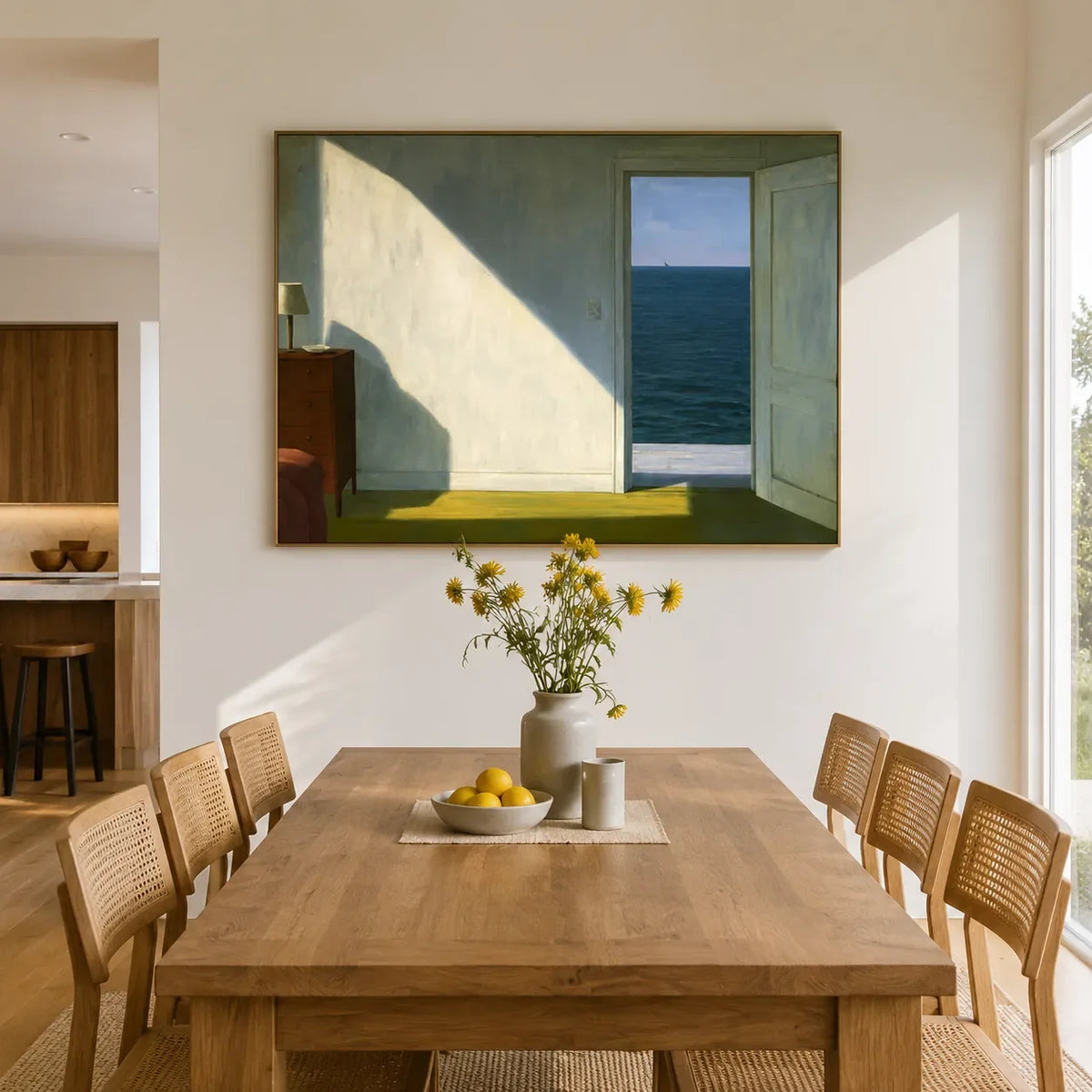 Sea Window Geometric Wall Art styled interior scene 2 | Olyrel