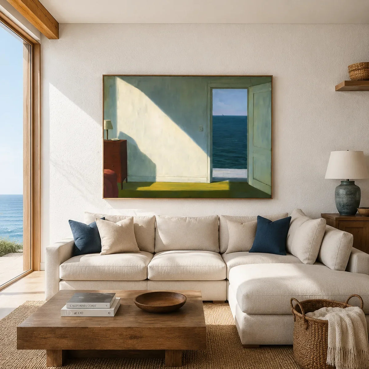Sea Window Geometric Wall Art styled interior scene 4 | Olyrel