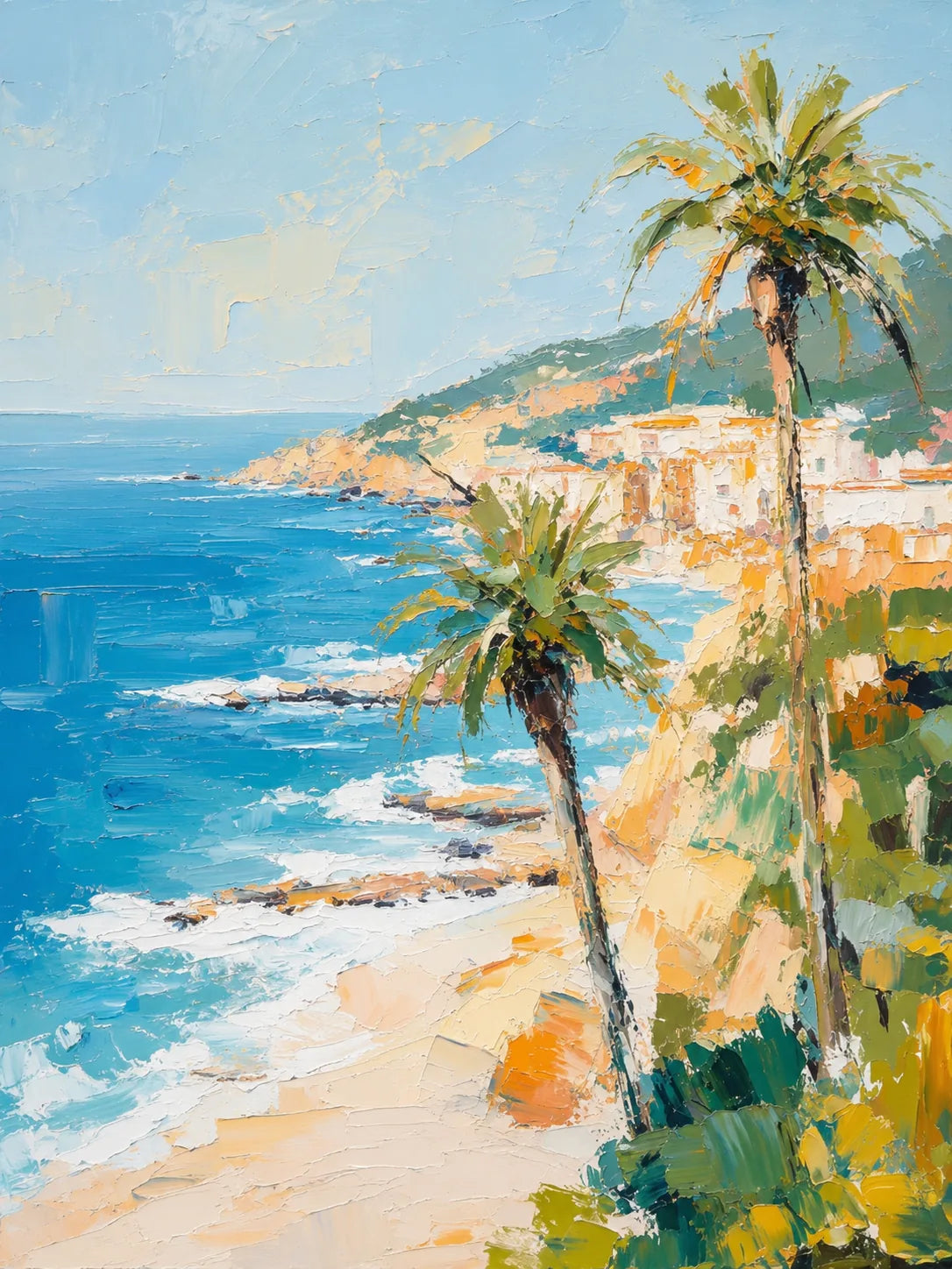 Palm Coast Coastal Wall Art artwork view | Olyrel