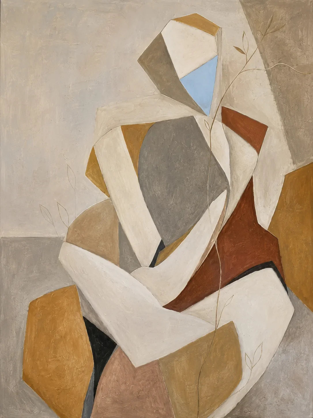 Faceted Muse Figure Wall Art artwork view | Olyrel