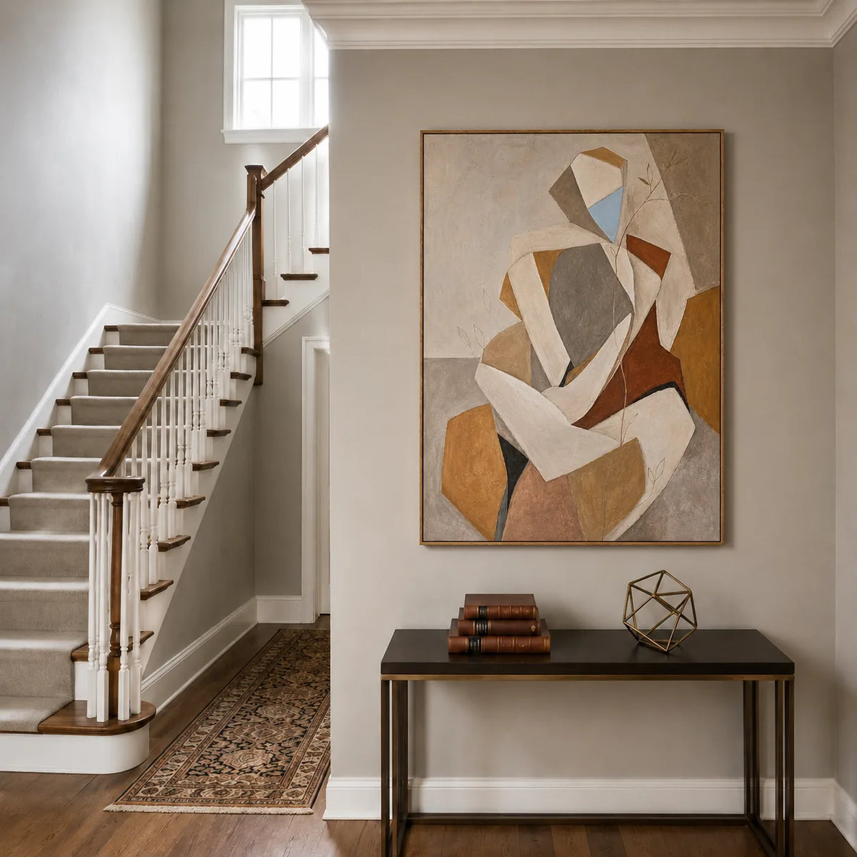Faceted Muse Figure Wall Art styled interior scene 2 | Olyrel