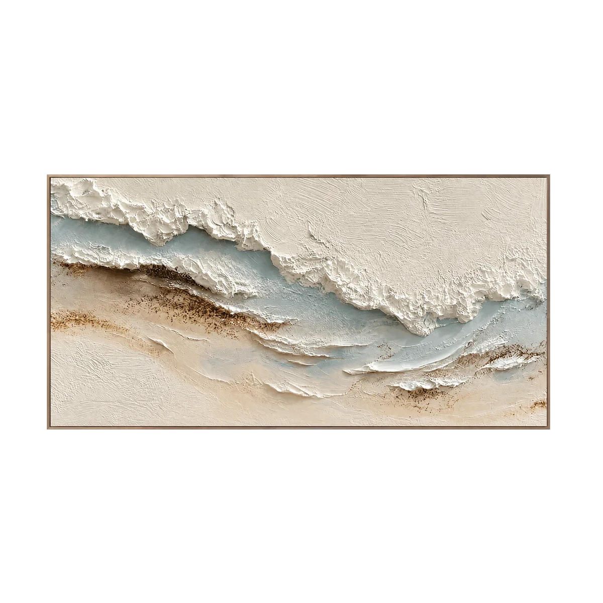 Coastal Drift Textured Wall Art | Olyrel