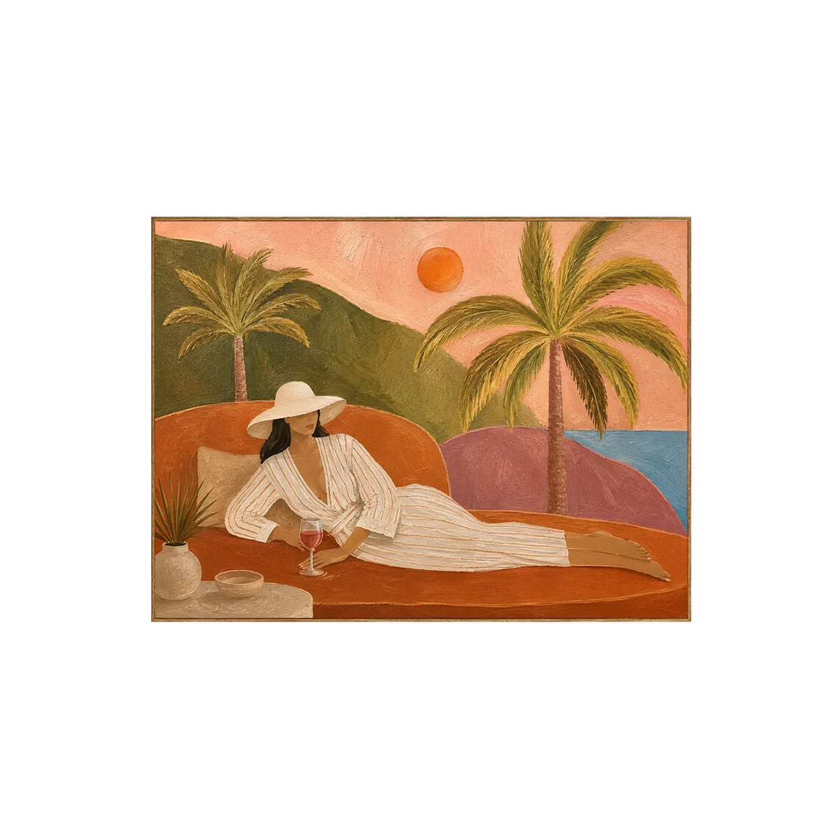 Tropical Reverie Figure Wall Art | Olyrel