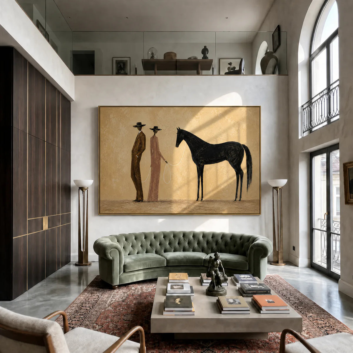 Desert Companions Horse Wall Art styled interior scene 2 | Olyrel