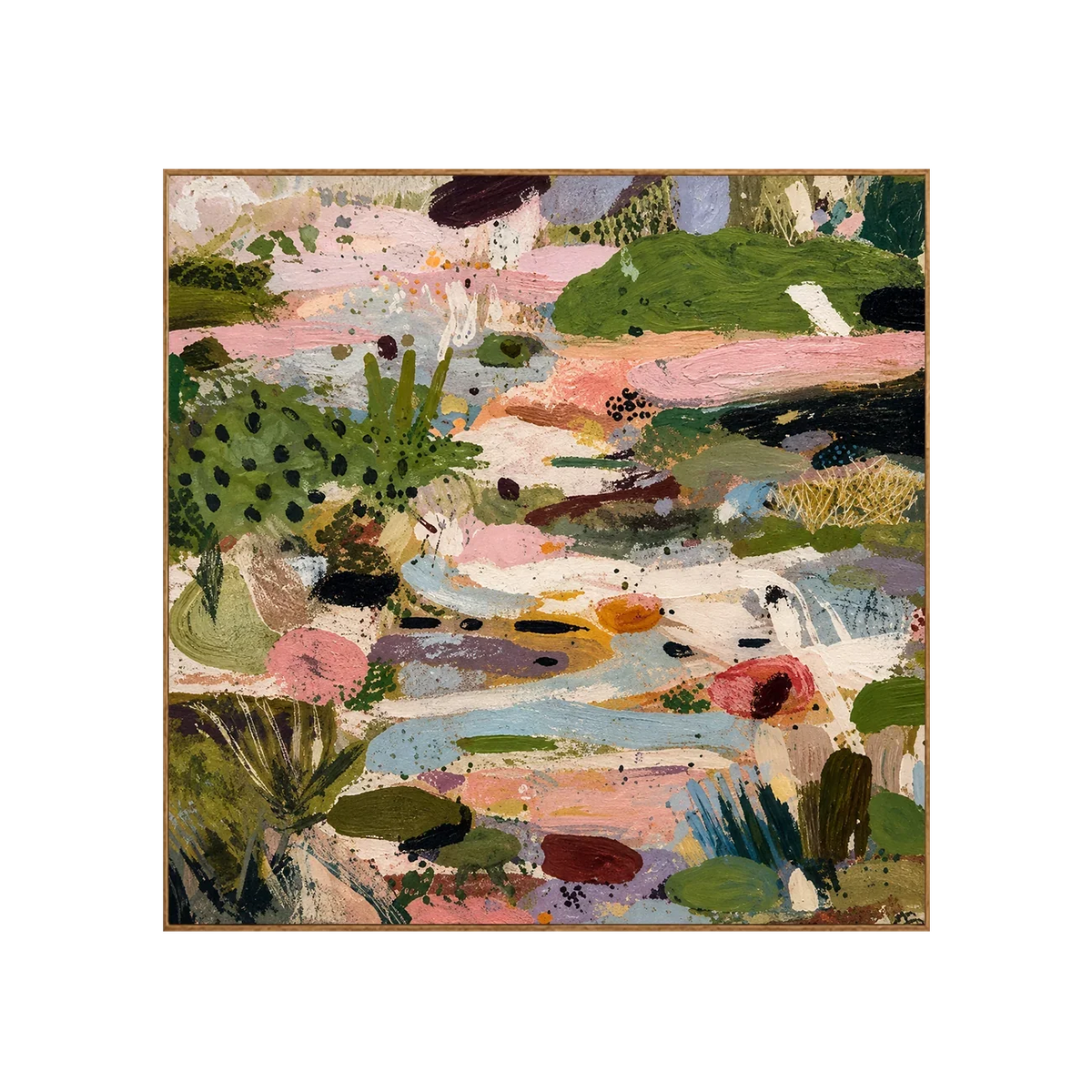 Meadow Patch Abstract Wall Art | Olyrel