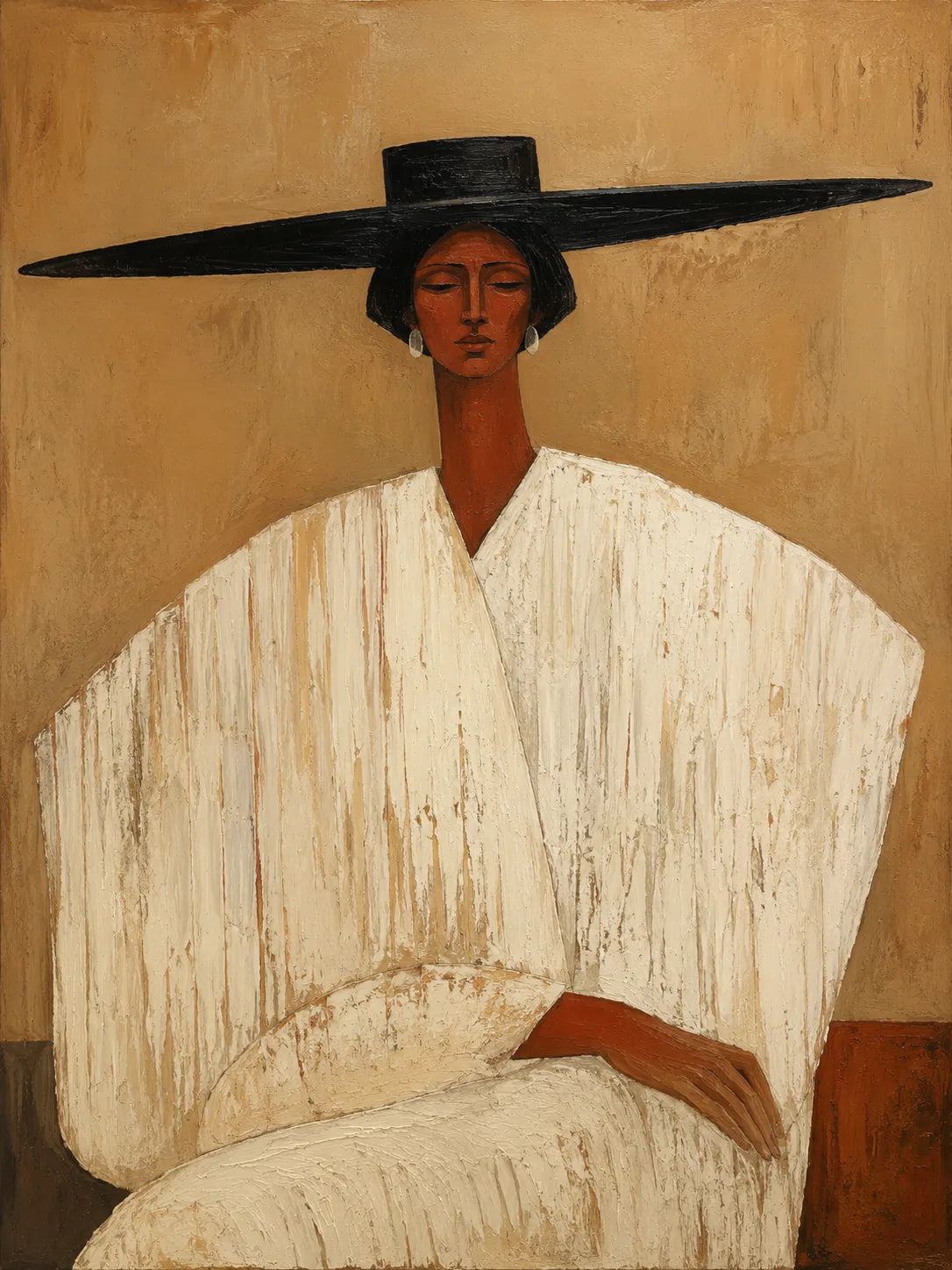 Wide Brim Figure Wall Art artwork view | Olyrel