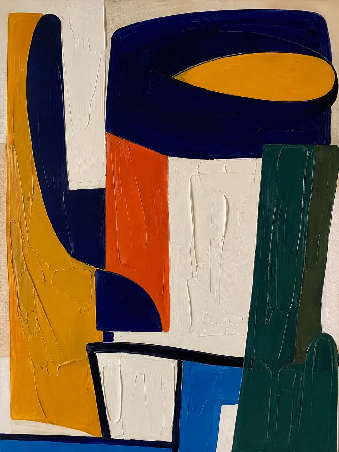 Primary Balance Abstract Wall Art artwork view | Olyrel