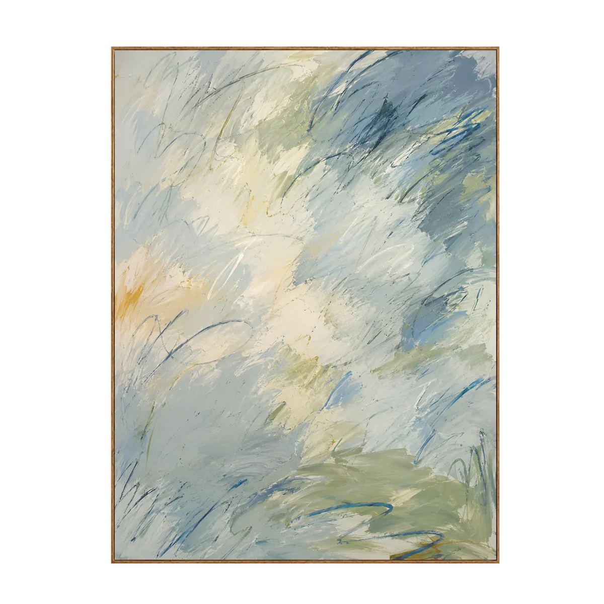 Clouded Current Abstract Wall Art | Olyrel