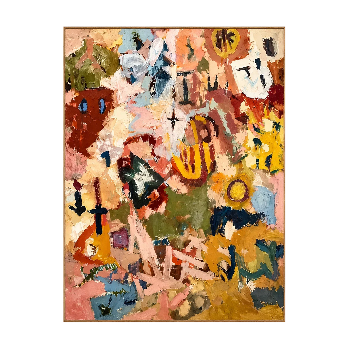 Festival Marks Abstract Wall Art | Olyrel