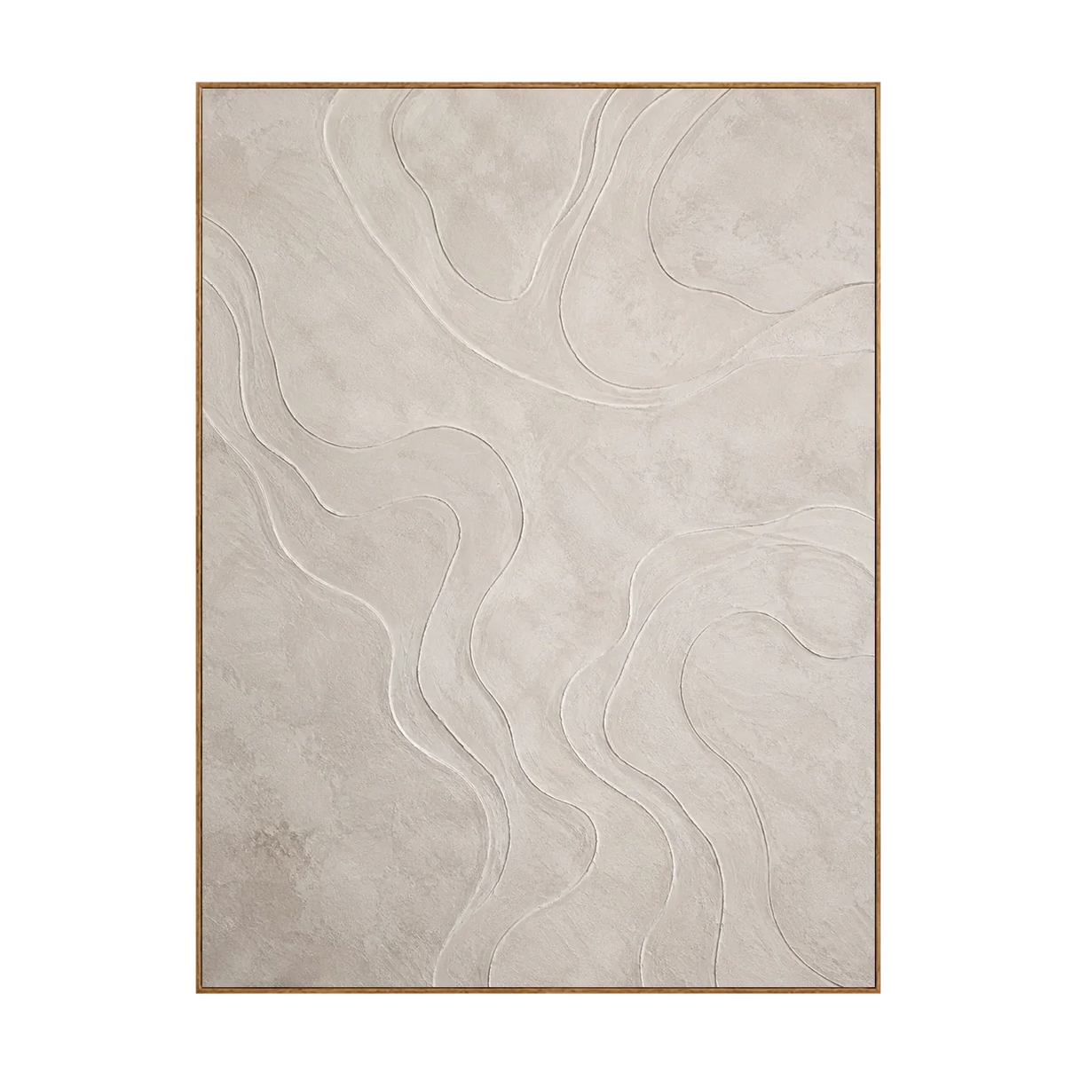 Ivory Contour Textured Wall Art | Olyrel