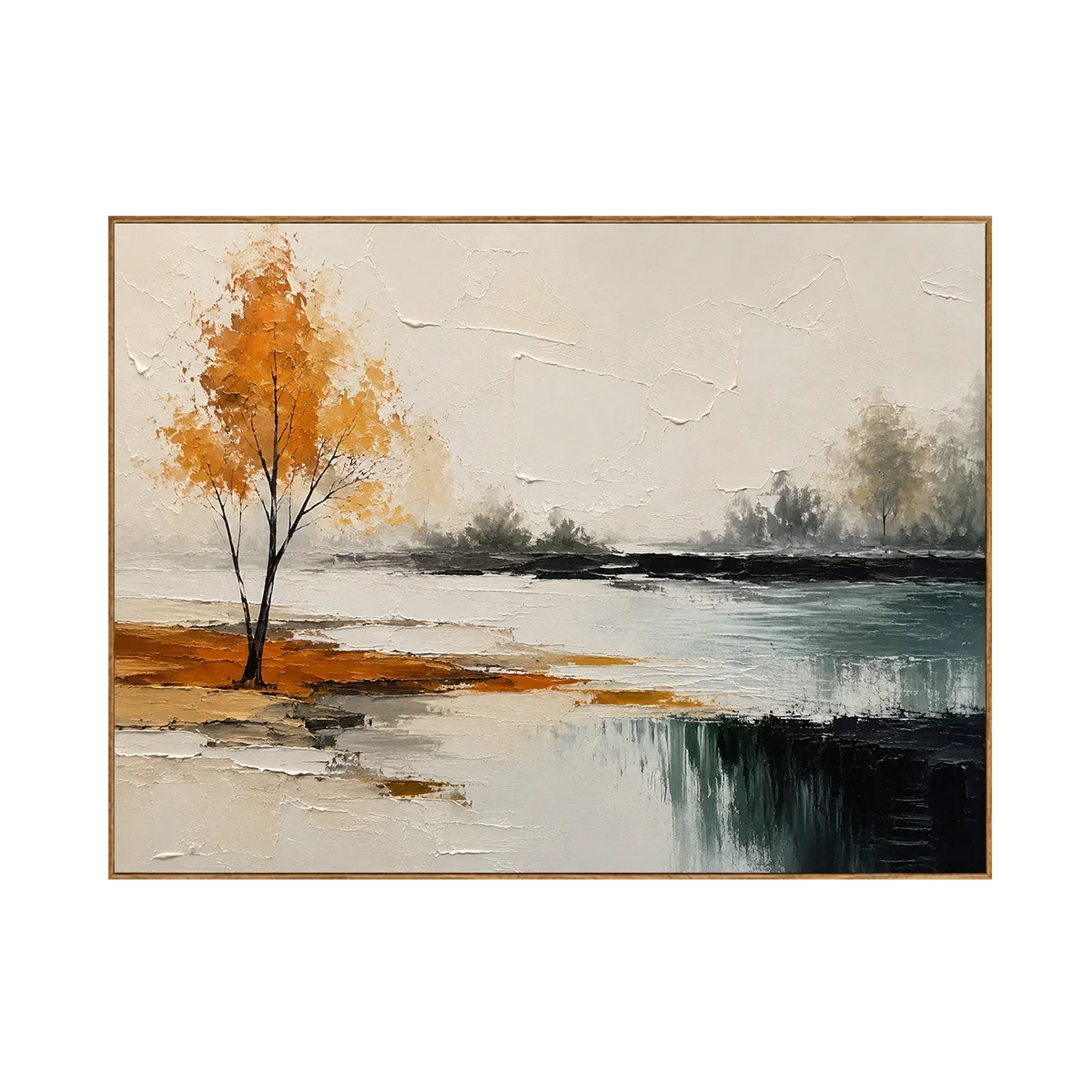 Amber Birch Landscape Wall Art | Olyrel
