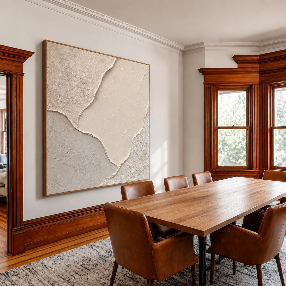 Ivory Passage Relief Wall Art styled interior scene 3 | Olyrel