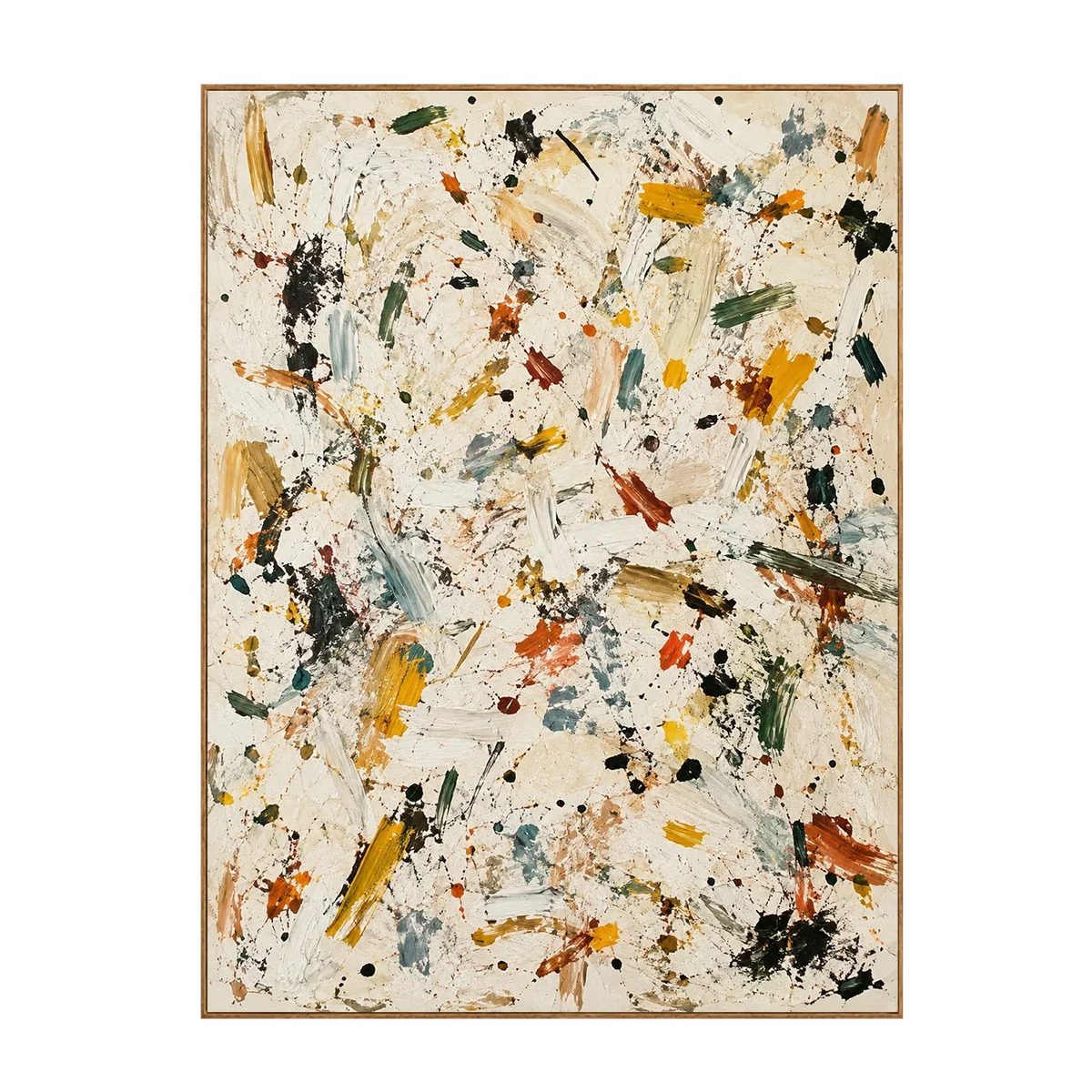 Confetti Trace Abstract Wall Art | Olyrel