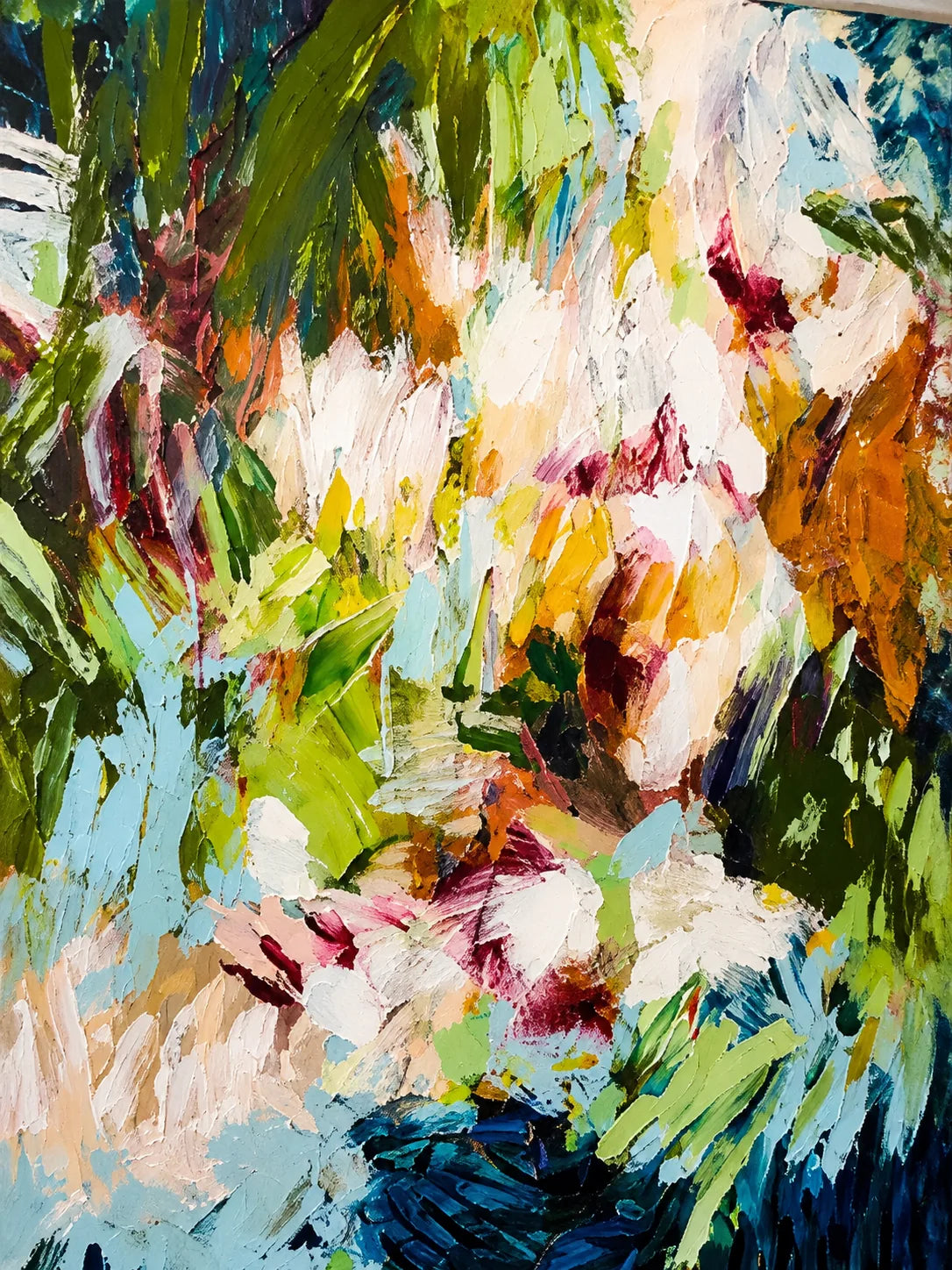 Wild Garden Abstract Wall Art artwork view | Olyrel