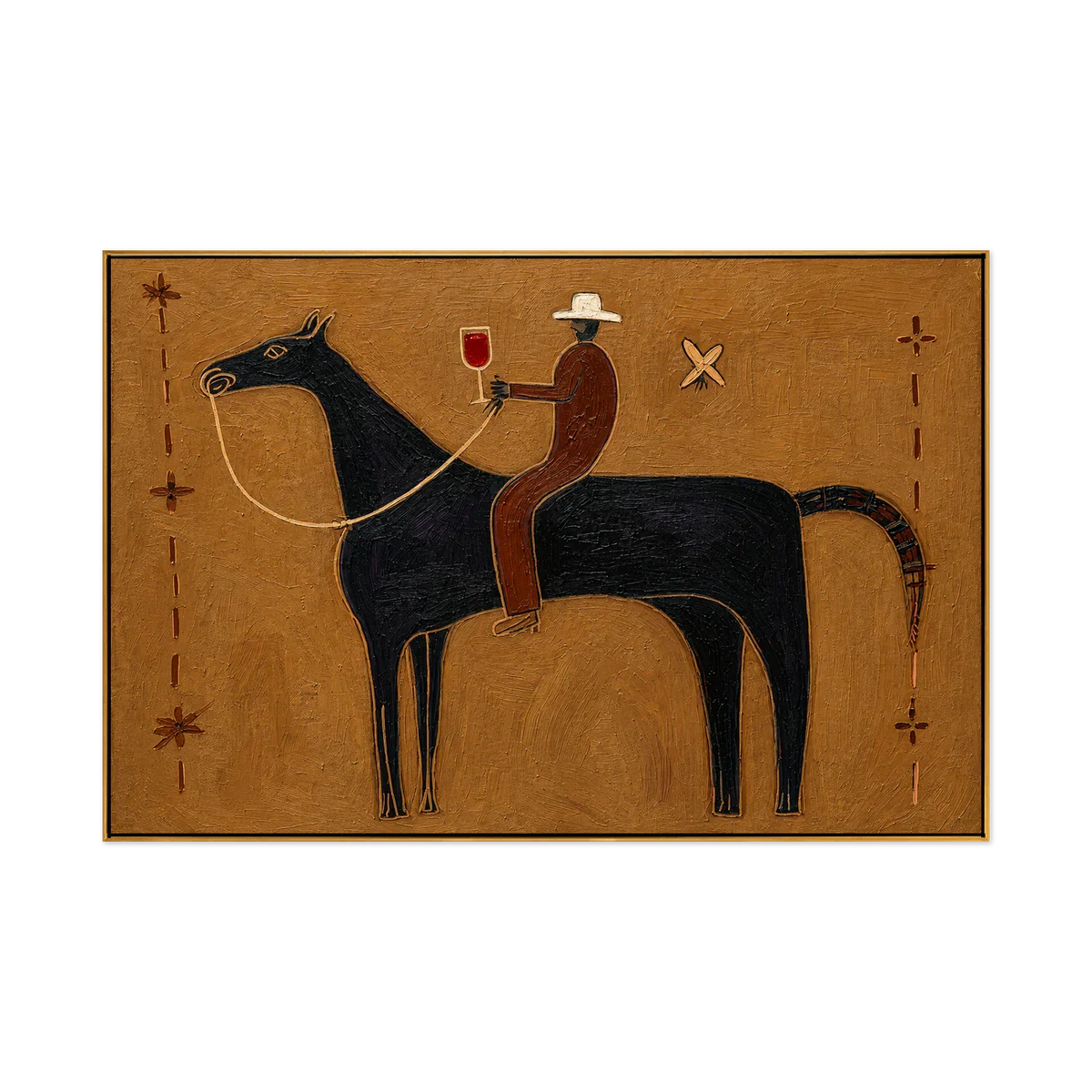 Western Toast Horse Wall Art | Olyrel