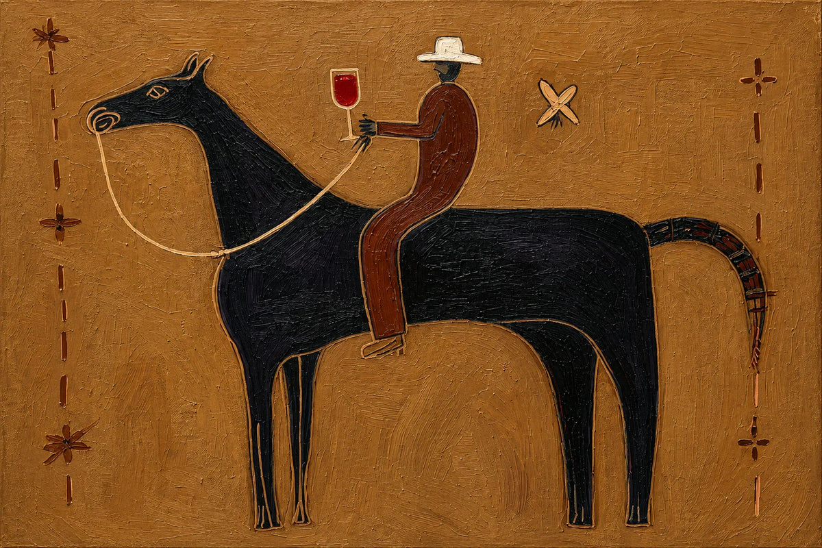 Western Toast Horse Wall Art artwork view | Olyrel