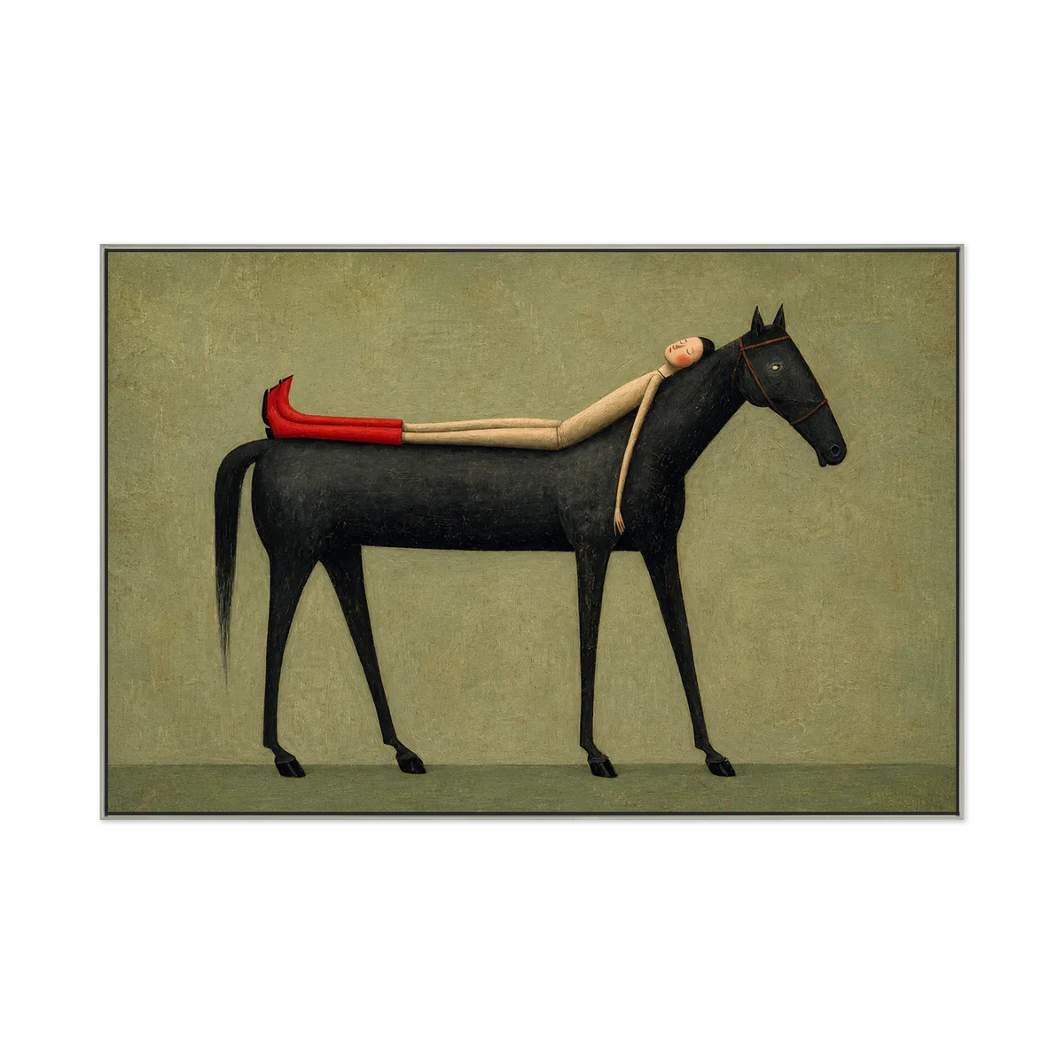 Sage Repose Horse Wall Art | Olyrel