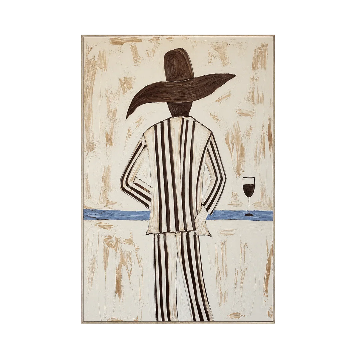 Sun Hat Figure Wall Art | Olyrel
