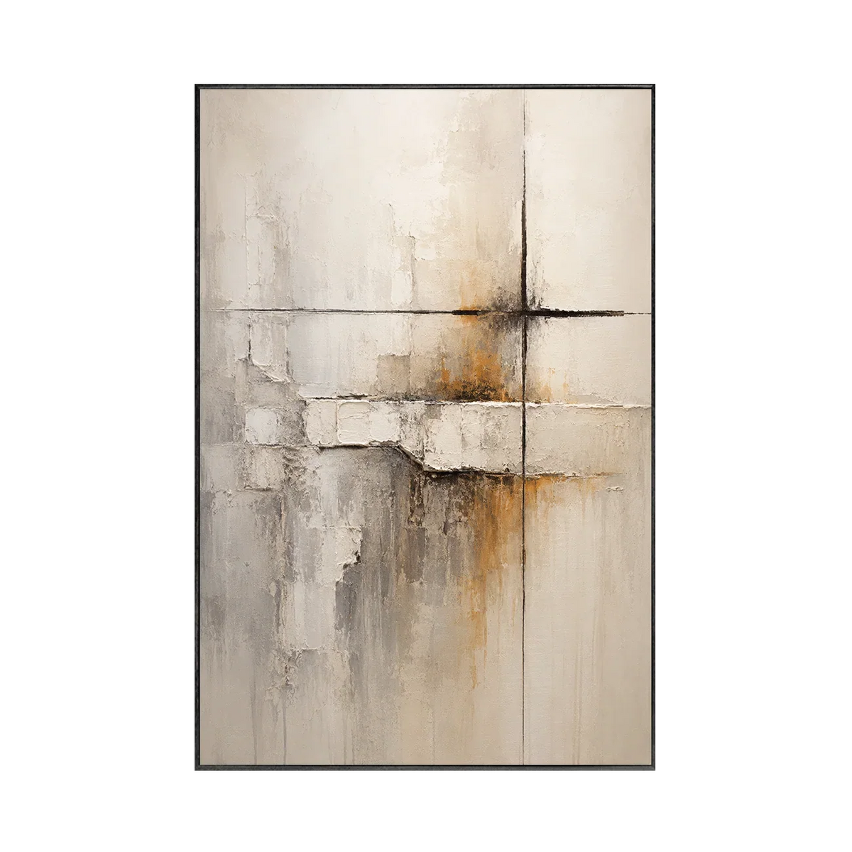 Quiet Cross Abstract Wall Art | Olyrel