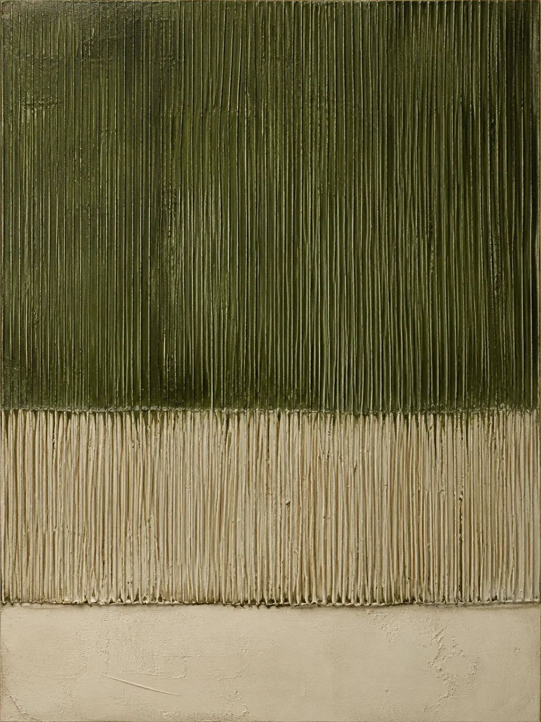 Original artwork view of Olive Lines Textured Wall Art | Olyrel
