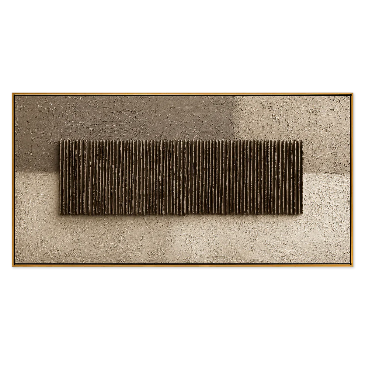 Umber Reed Relief Wall Art | Olyrel