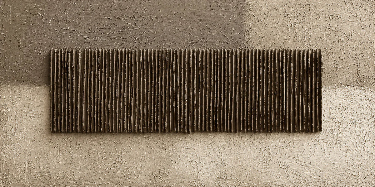 Umber Reed Relief Wall Art artwork view | Olyrel