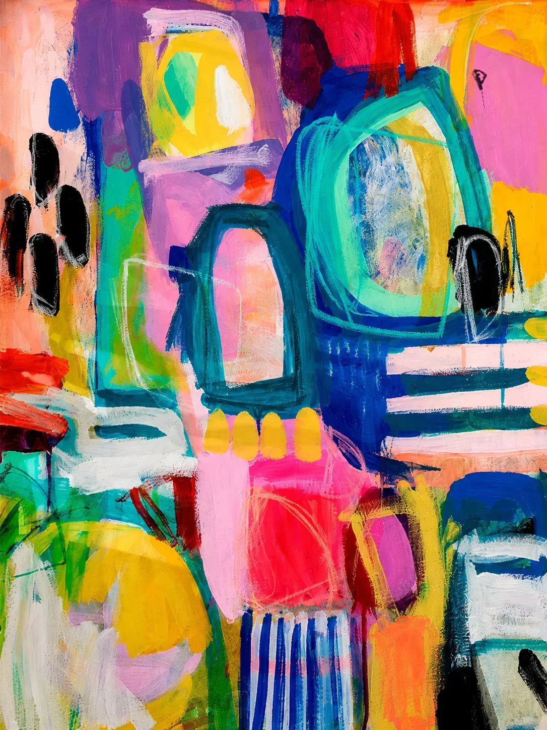 Playful Arches Abstract Wall Art artwork view | Olyrel