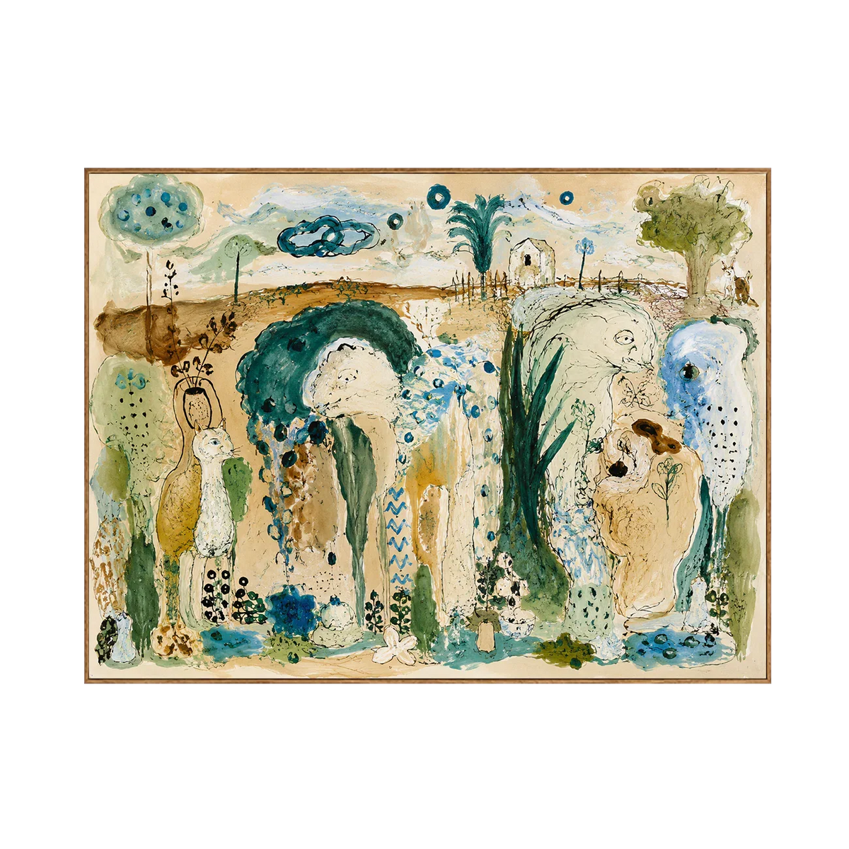 Enchanted Animal Garden Wall Art | Olyrel