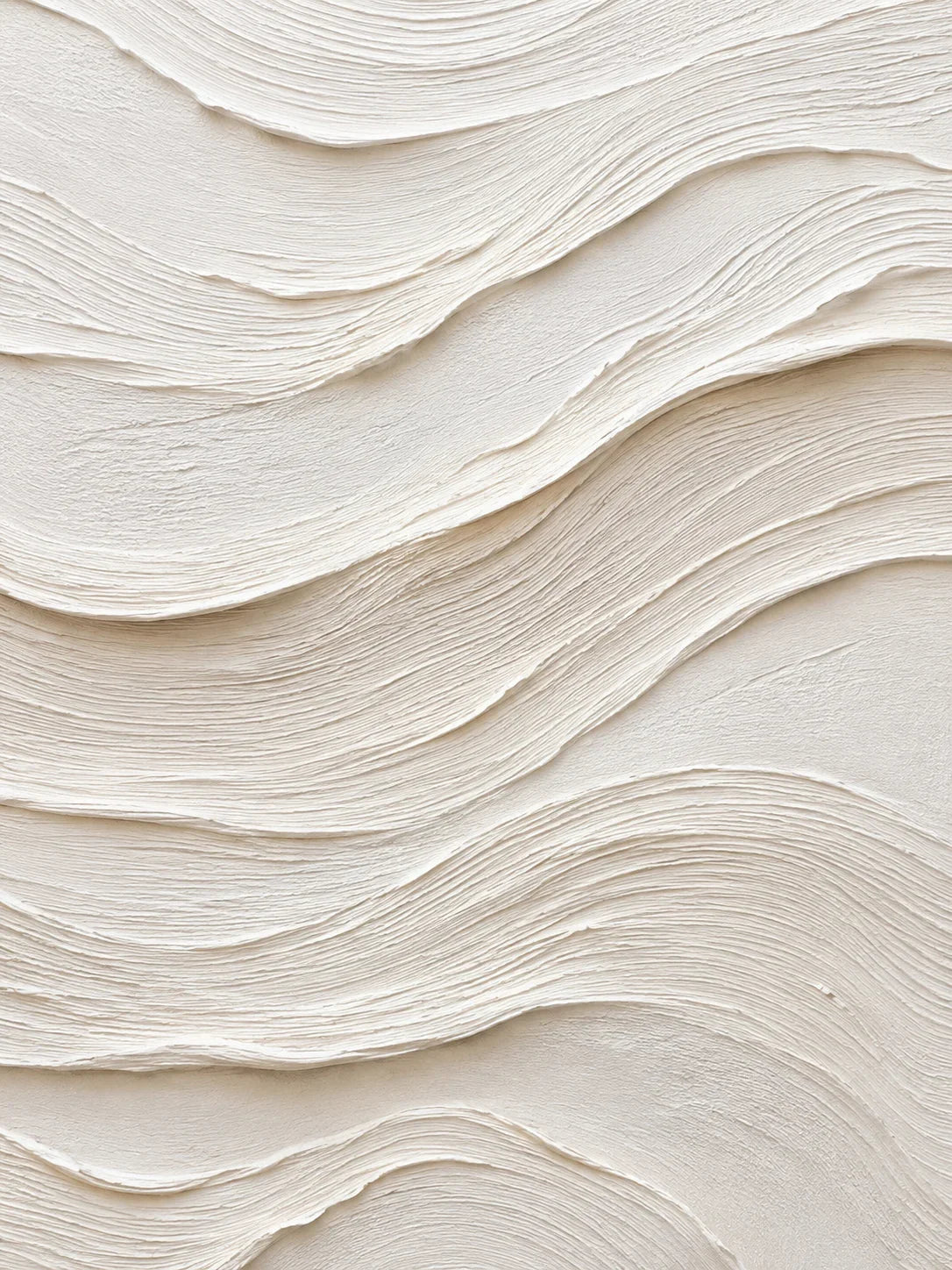 Ivory Flow Textured Relief Wall Art artwork view | Olyrel