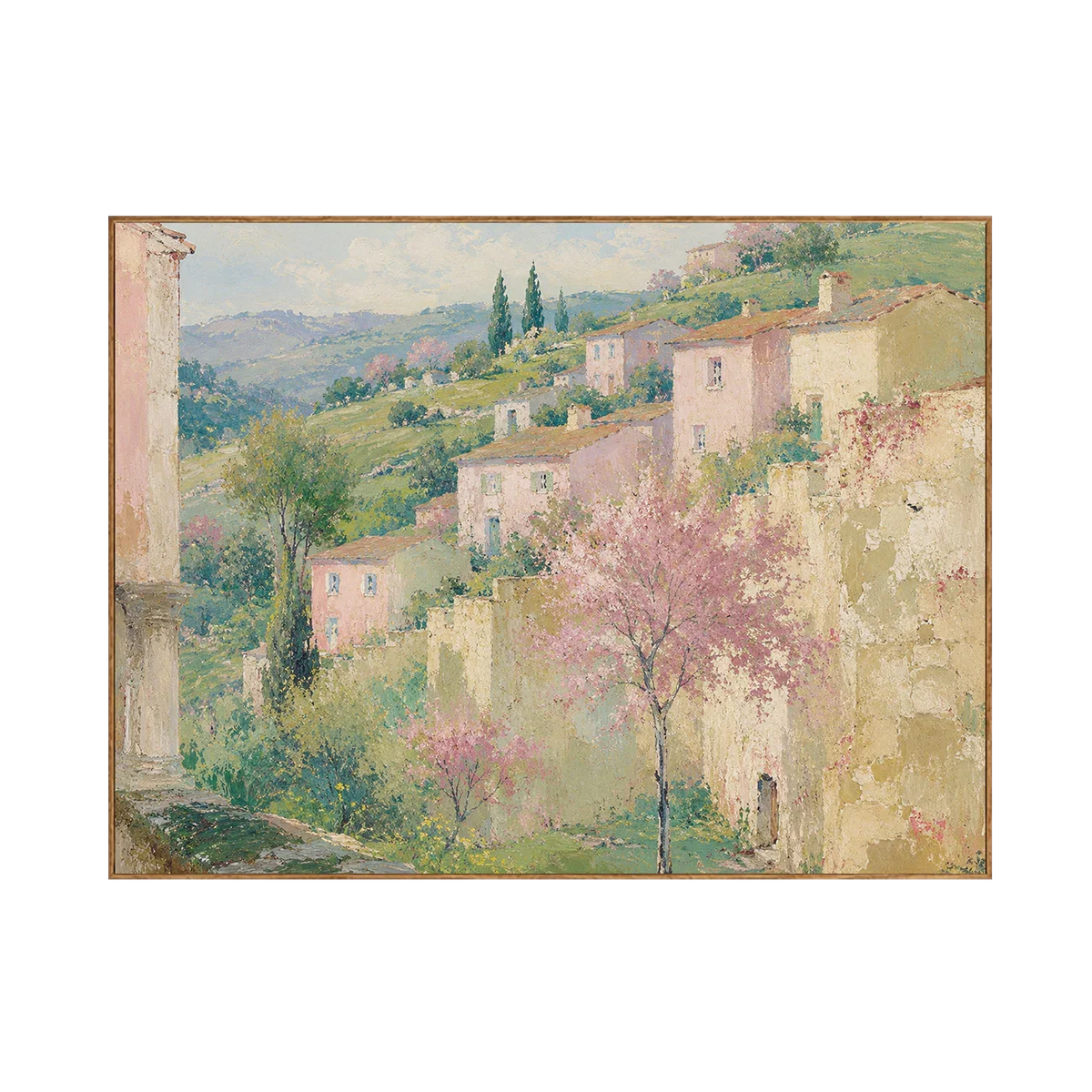 Tuscan Hillside Garden Landscape Wall Art | Olyrel