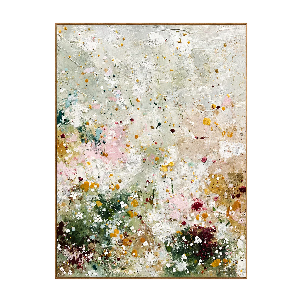 Whispering Meadow Pastel Abstract Wall Art | Olyrel