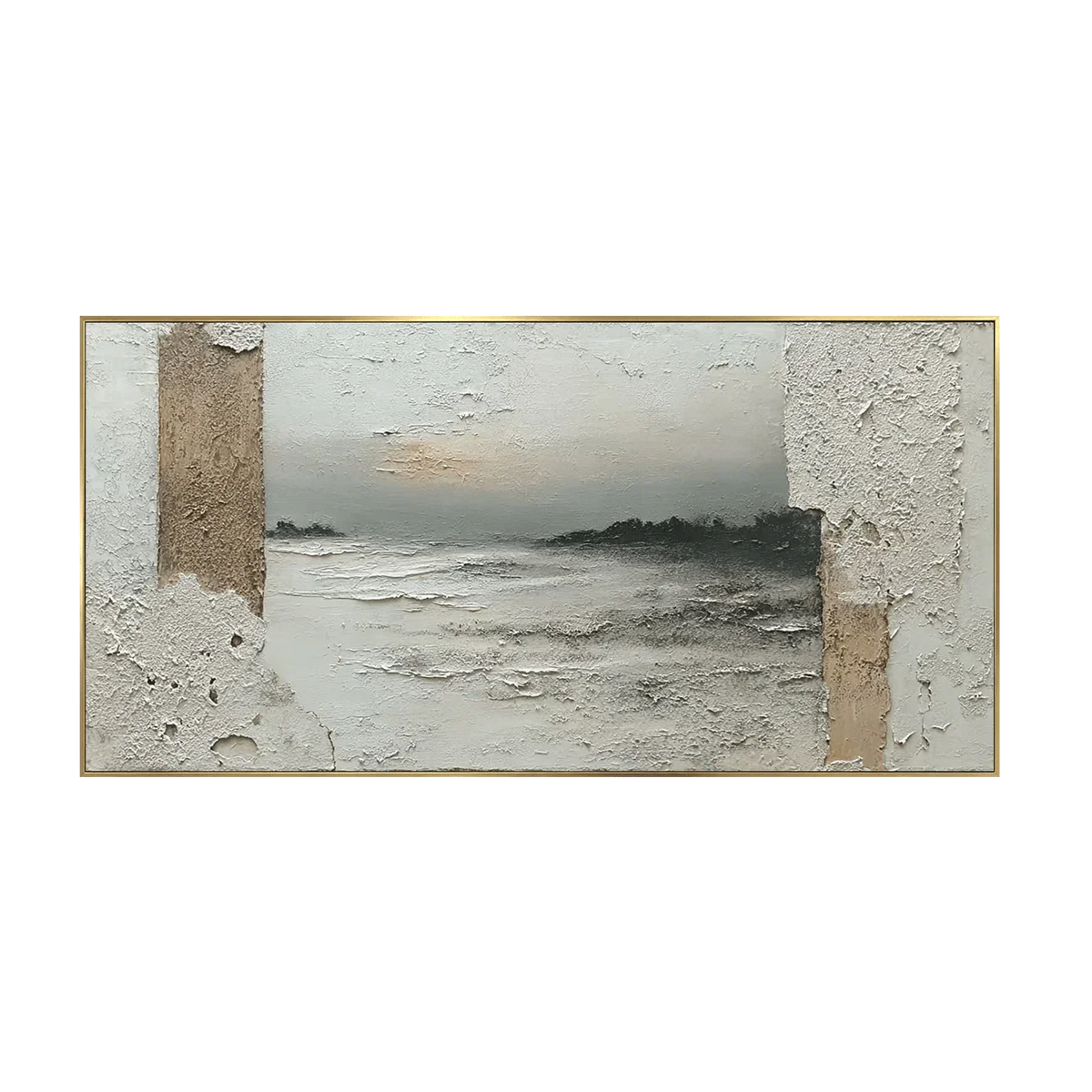 Quiet Passage Panoramic Coastal Wall Art | Olyrel