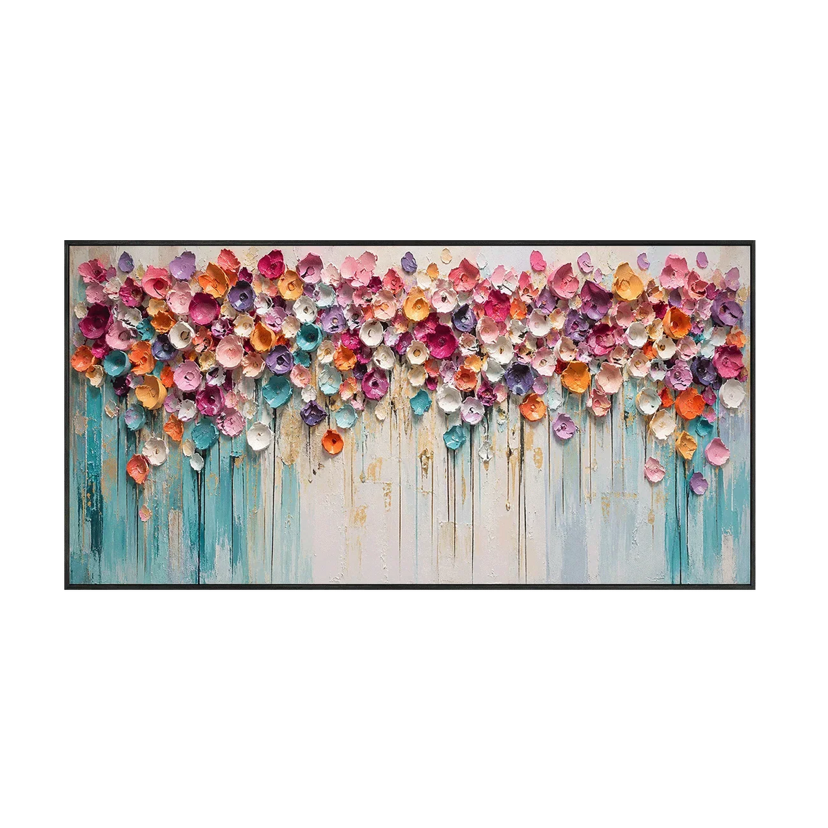 Bloom Cascade Floral Wall Art | Olyrel
