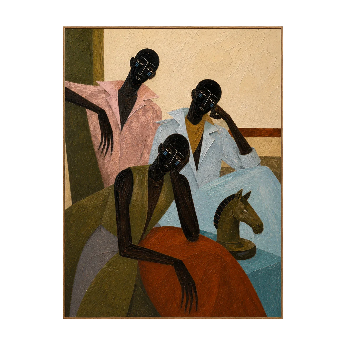 Gathered Voices Modern Figurative Wall Art | Olyrel