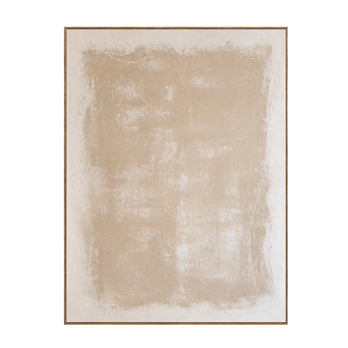 Soft Field Beige Minimalist Wall Art | Olyrel