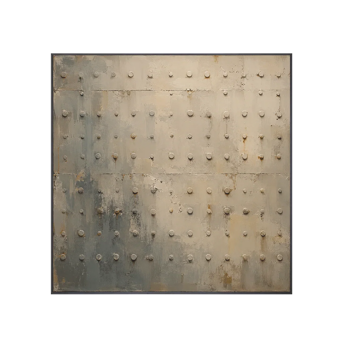 Rivet Grid Textured Wall Art | Olyrel