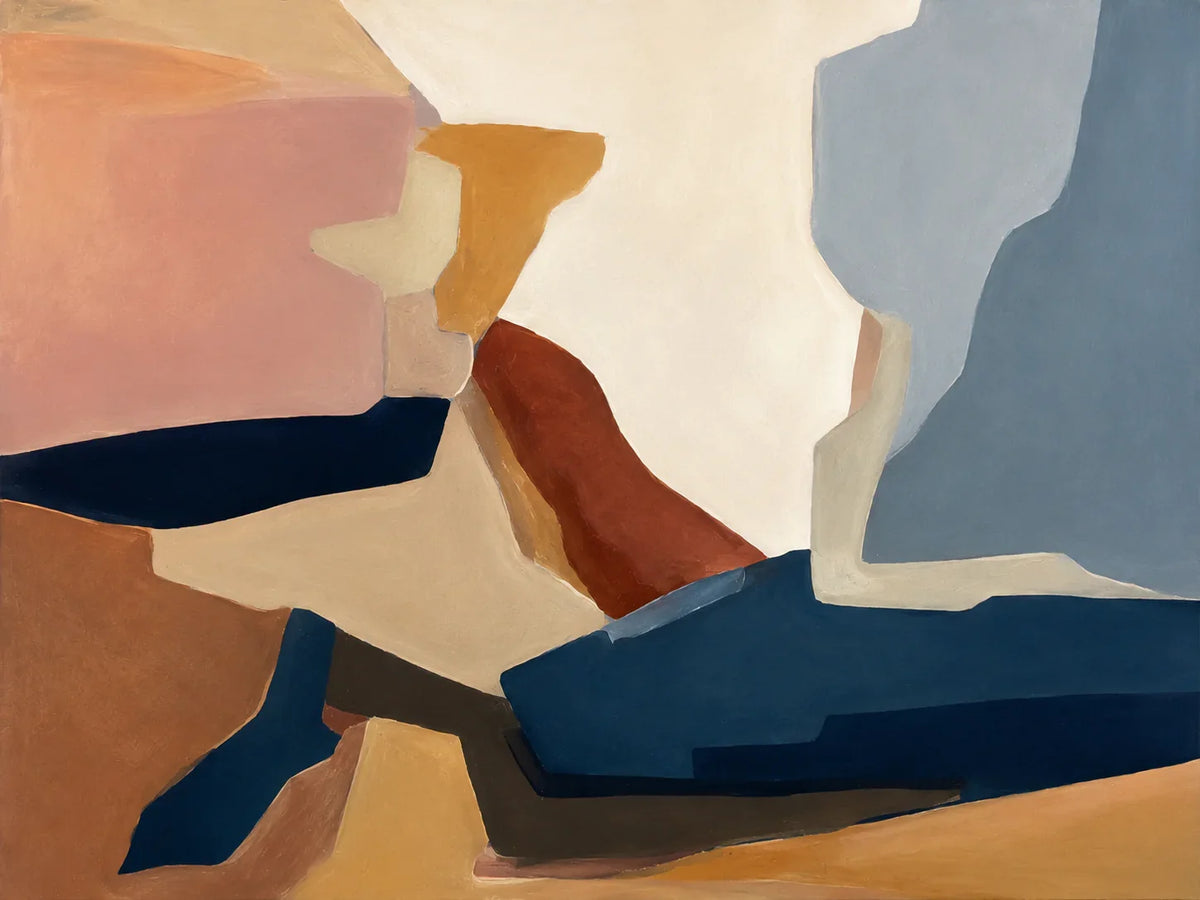 Canyon Passage Color Block Wall Art artwork view | Olyrel