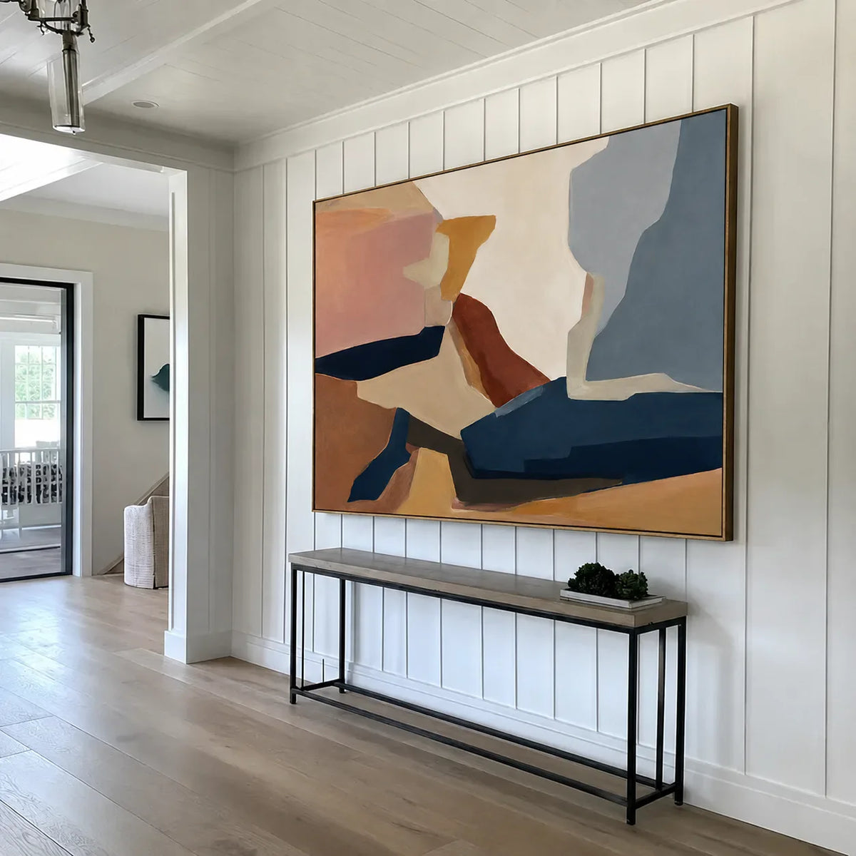 Canyon Passage Color Block Wall Art styled interior scene 4 | Olyrel