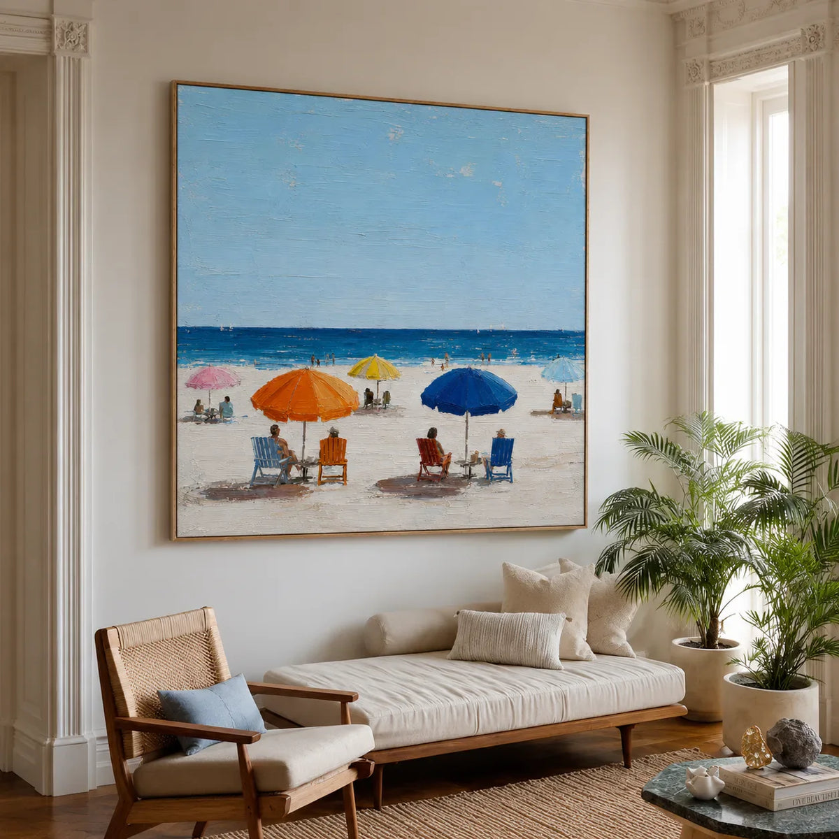 Summer Shore Beach Wall Art styled interior scene 3 | Olyrel