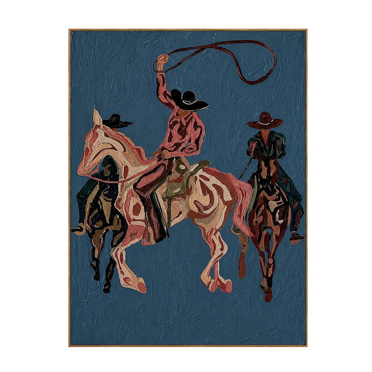 Blue Rodeo Riders Wall Art | Olyrel