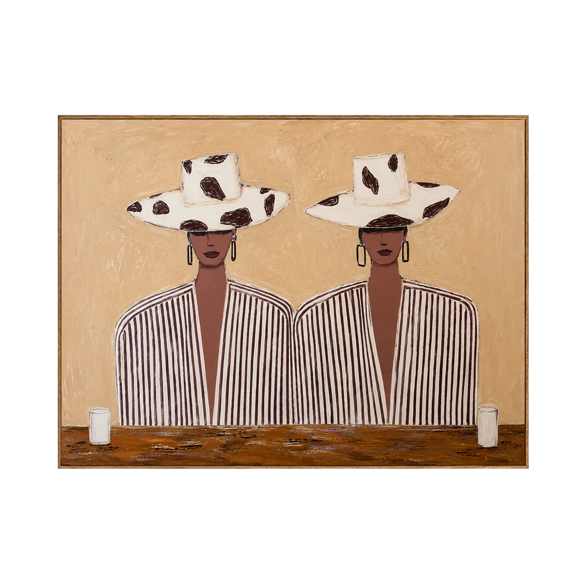 Spotted Hats and Striped Shirts Duo Wall Art | Olyrel