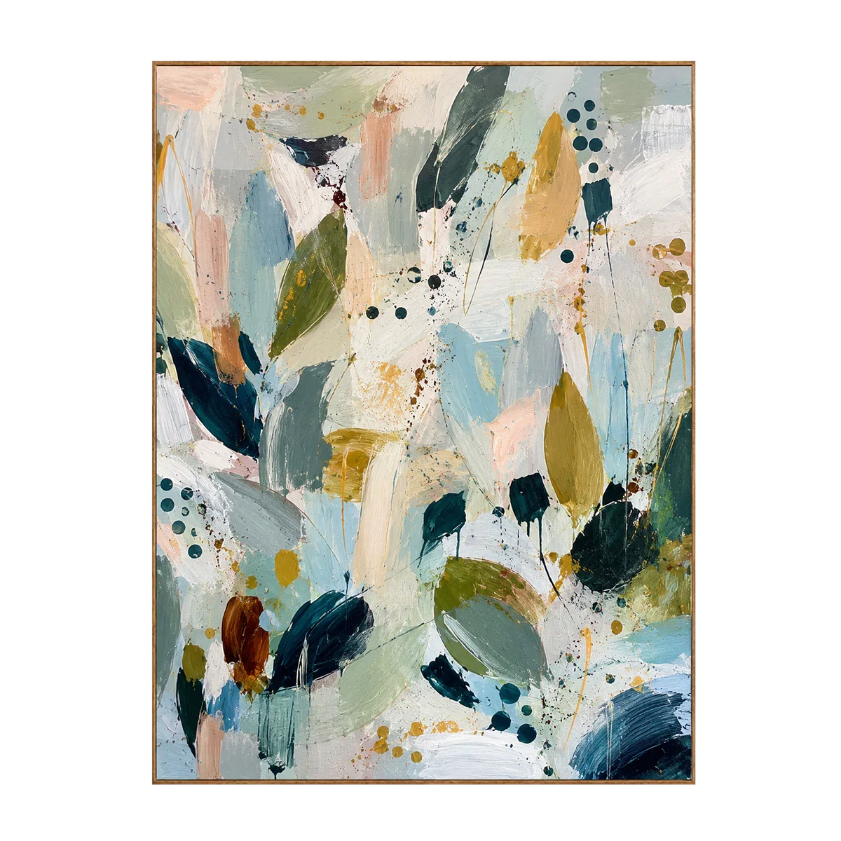 Sage Leaf Abstract Wall Art | Olyrel