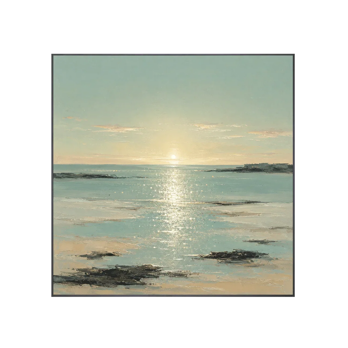 Sunlit Tide Coastal Wall Art | Olyrel