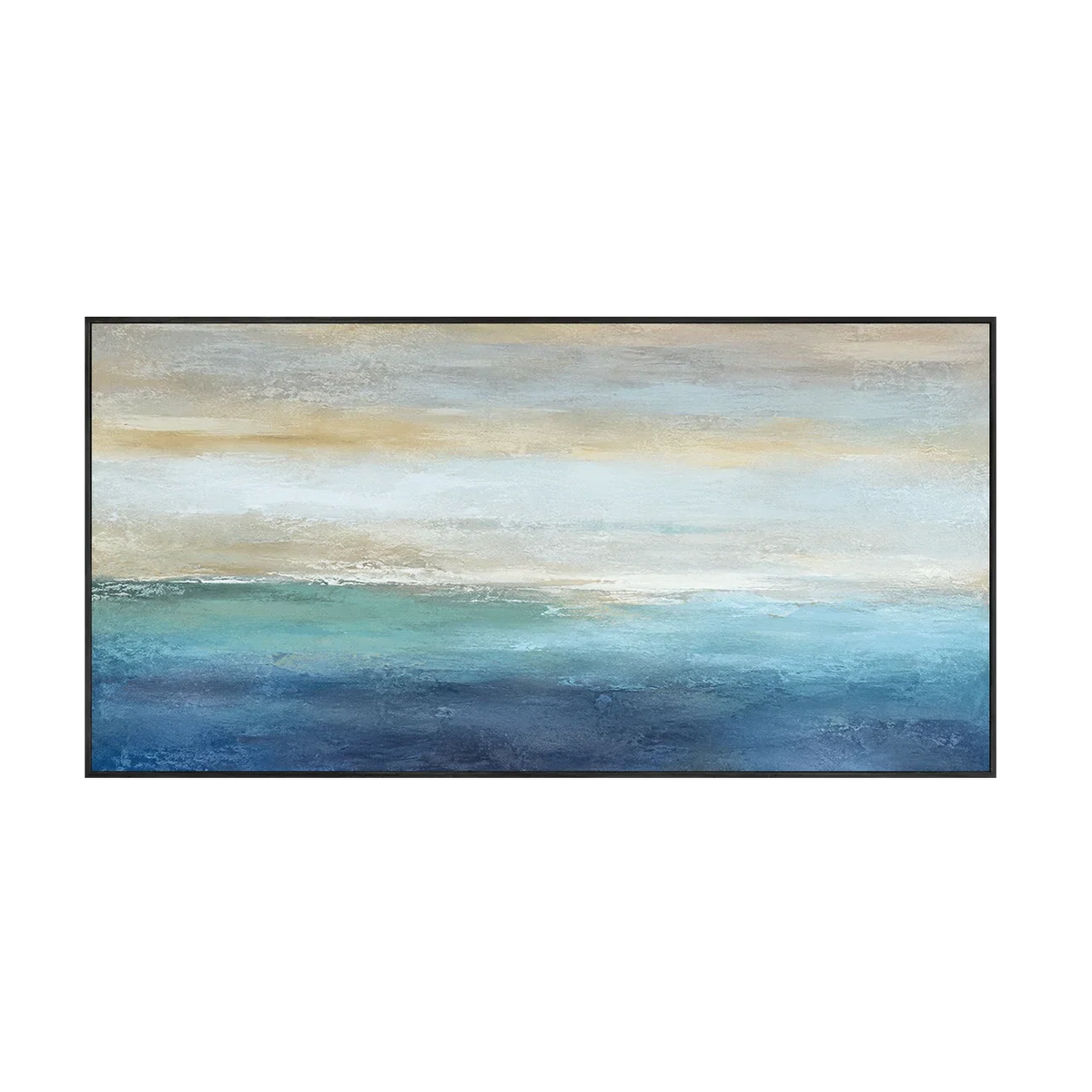 Gilded Horizon Coastal Wall Art | Olyrel