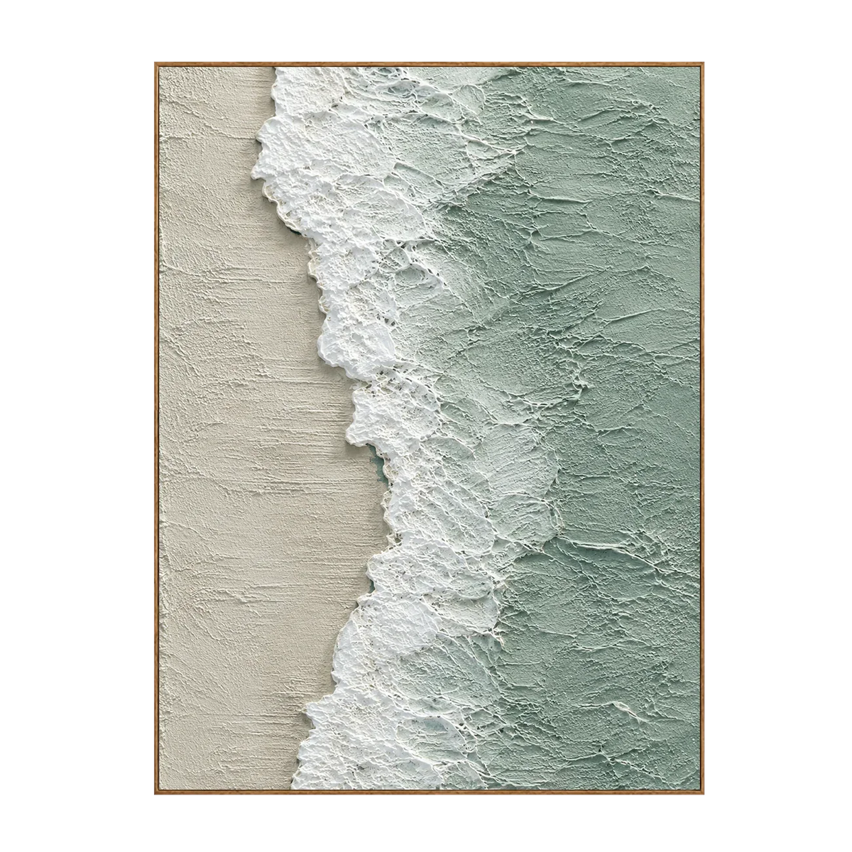 Seafoam Edge Coastal Wall Art | Olyrel