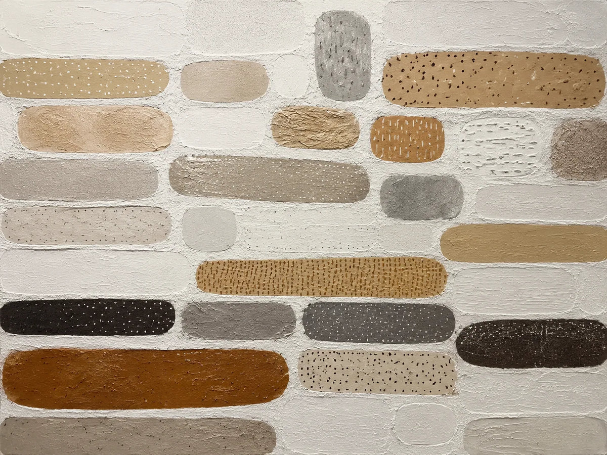 Neutral Capsule Textured Wall Art lifestyle view 2 | Olyrel