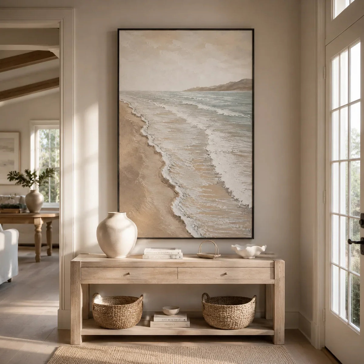 Pale Shore Coastal Wall Art lifestyle view 3 | Olyrel