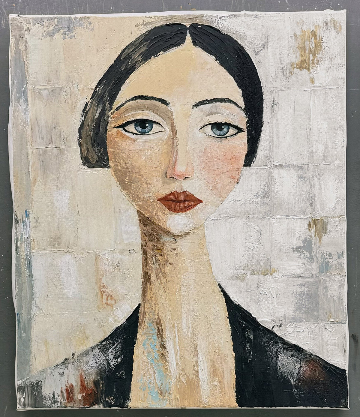 Quiet Gaze Portrait Wall Art | Olyrel
