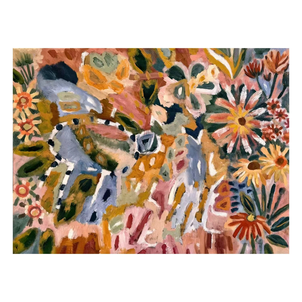 Wildflower Colour Dance Wall Art — complete artwork