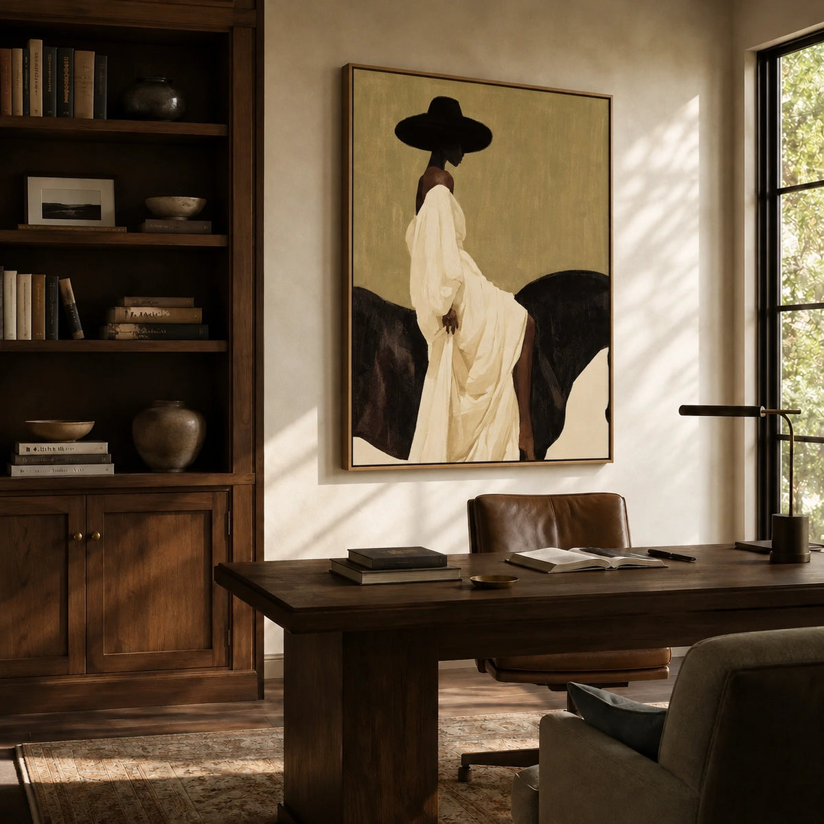 Ivory Rider Wall Art — interior room setting 2